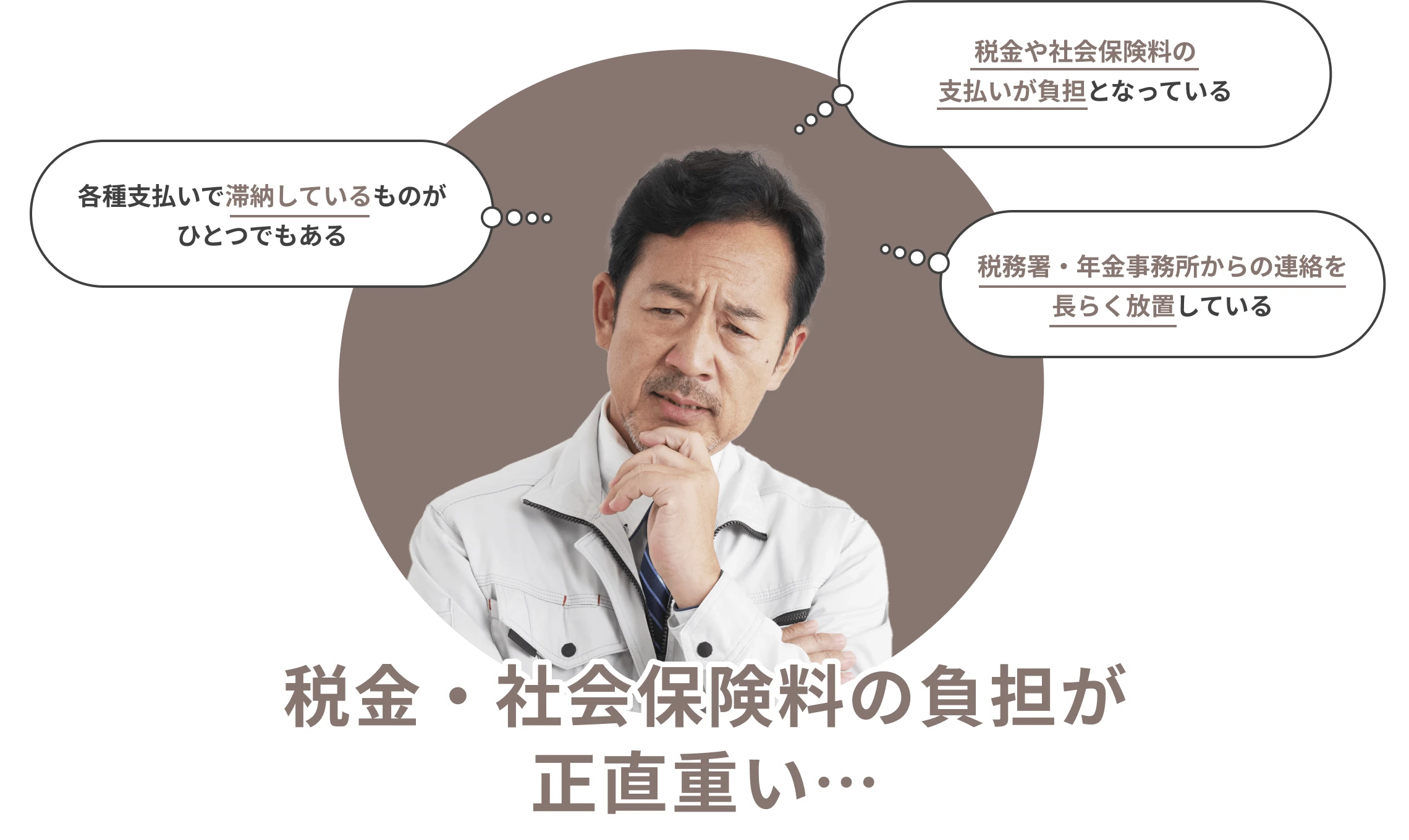 税金・社会保険料の負担が正直重い…...